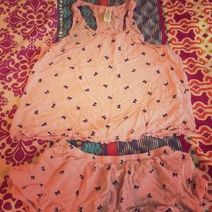 Forever 21 sleepwear matching shirt and shorts